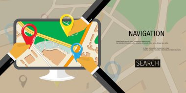 Vektör düz kavramı dünya seyahat ve Turizm.