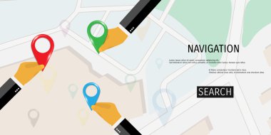 Vektör düz kavramı dünya seyahat ve Turizm.