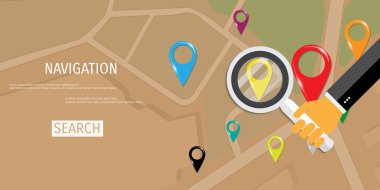 Vektör düz kavramı dünya seyahat ve Turizm.