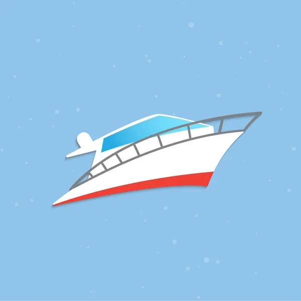 Vektor yacht ikon — Stock Vector