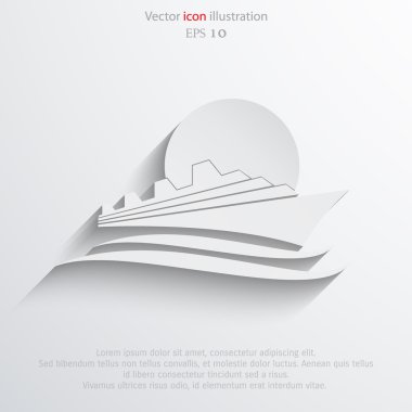 Vektör gemi simgesi