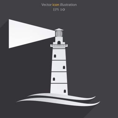 Vektör deniz feneri simgesi