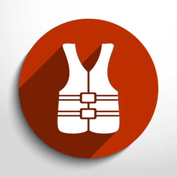 Vector life jacket icon — Stock Vector