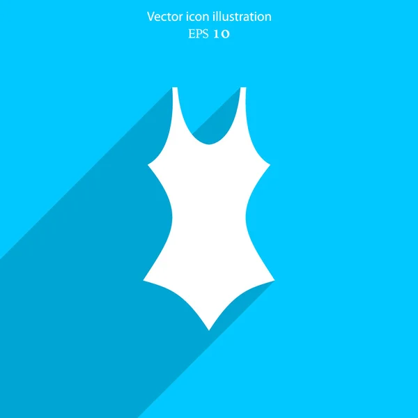 Vektor baddräkt icon — Stock vektor