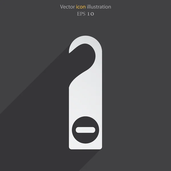 Vector hotel label icon — Stock Vector