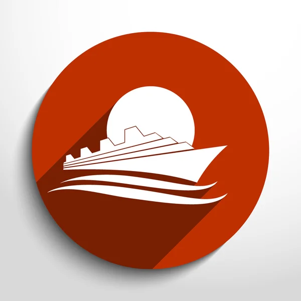 Vector ship icon — Stock Vector