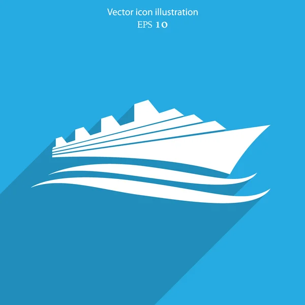 Vektor fartyget icon — Stock vektor