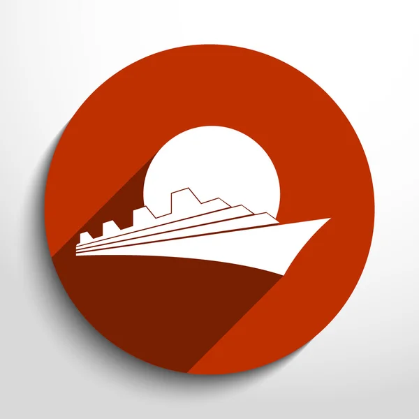 Vector ship icon — Stock Vector