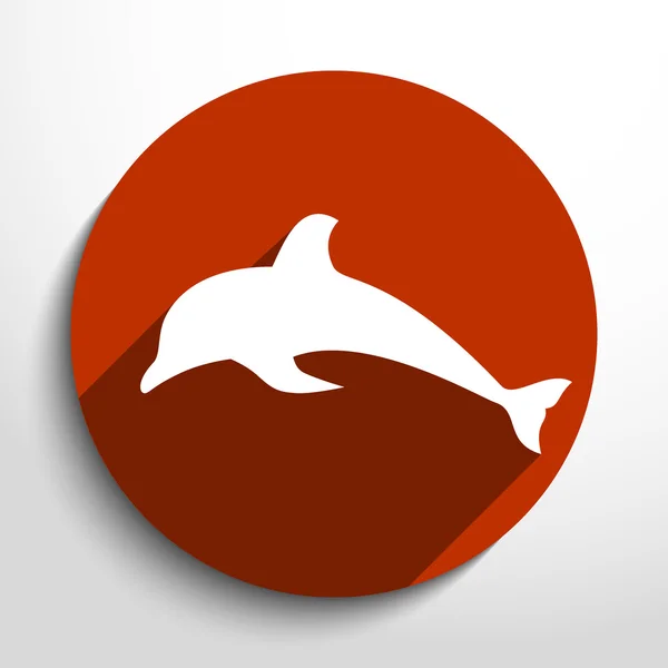 Vector dolphin icon — Stock Vector