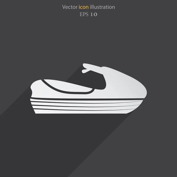 Vektoru proudové skútr ikona — Stockový vektor