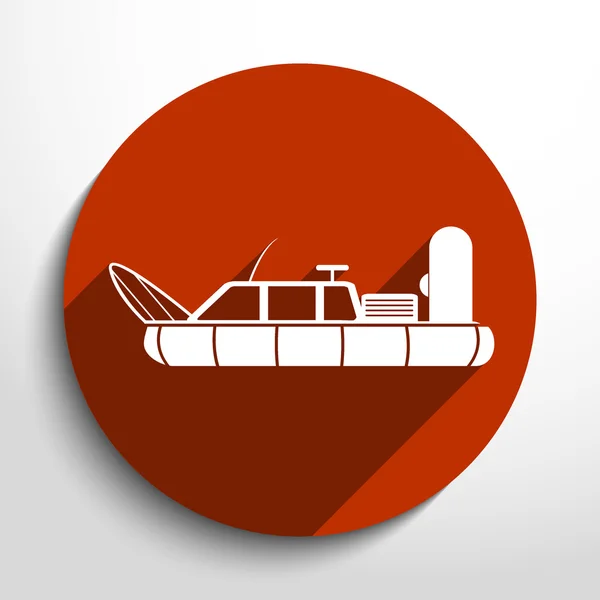 Vetor hovercraft ícone — Vetor de Stock