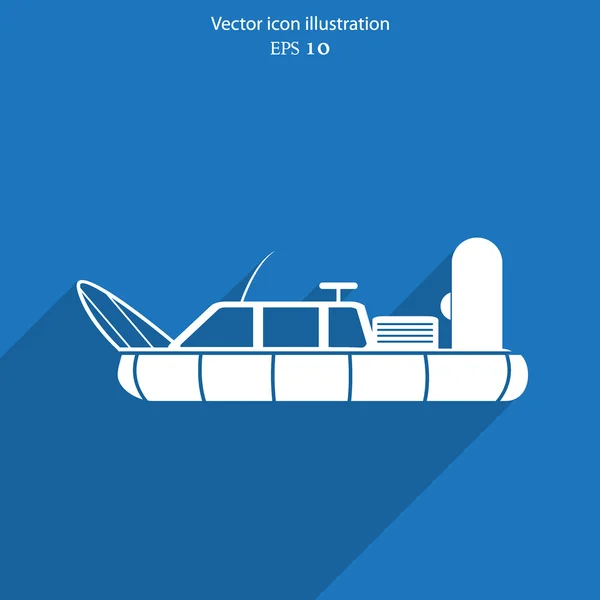 Vetor hovercraft ícone —  Vetores de Stock
