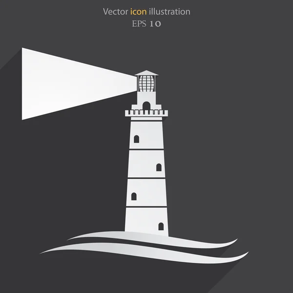 Vektör deniz feneri simgesi
