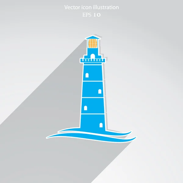 Vector lighthouse icon — Stock Vector