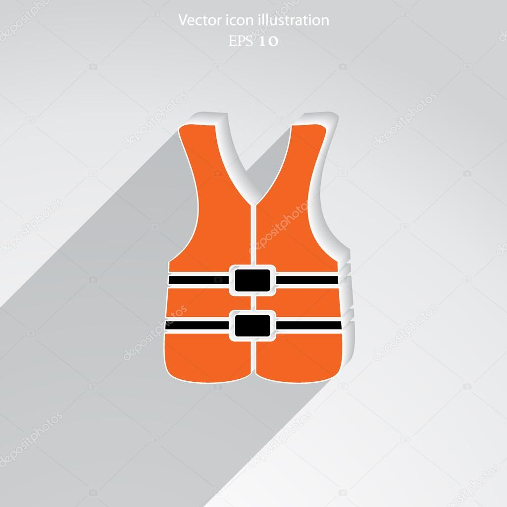 Vector life jacket icon