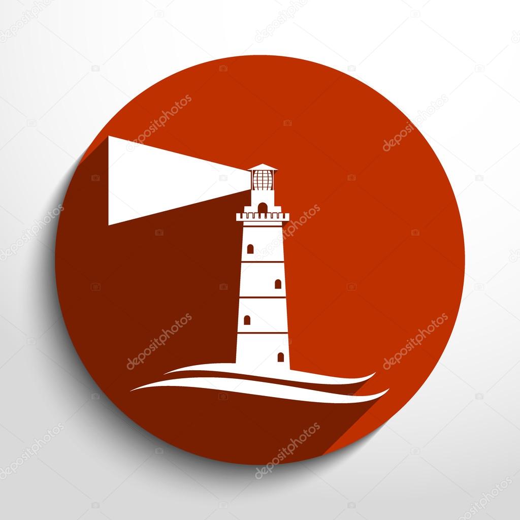 Vector lighthouse icon