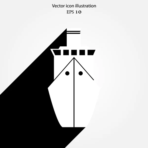 Vektor hajó ikon — Stock Vector