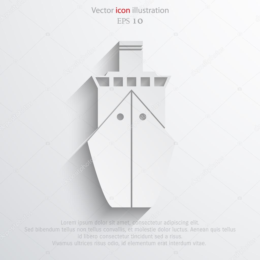 Vector ship icon