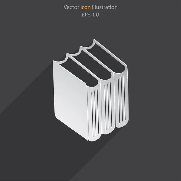 Icono del libro vectorial — Vector de stock