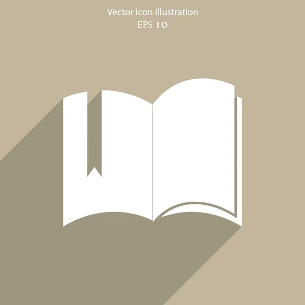 Vektor könyv-ikonra — Stock Vector