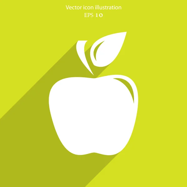 Vector icono de Apple — Vector de stock