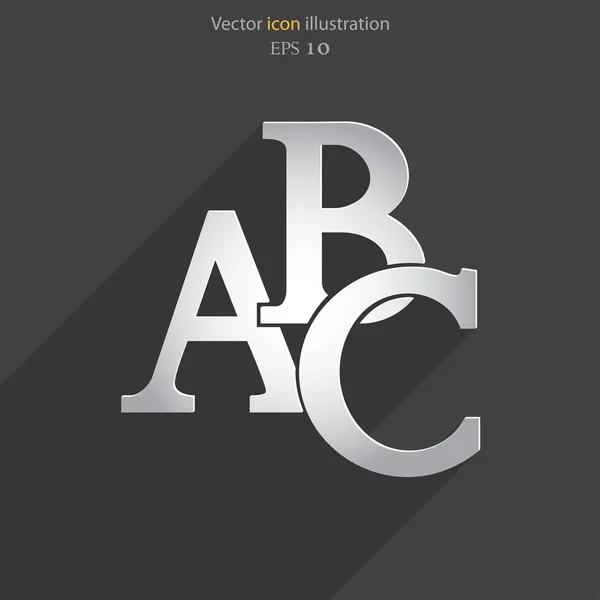 Ícone de vetor abc — Vetor de Stock