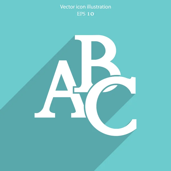 Vektor abc-ikonen — Stock vektor