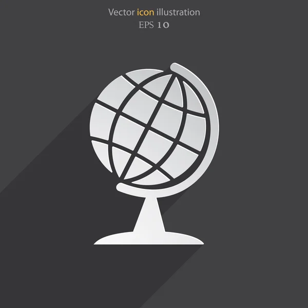 Icône du globe vectoriel — Image vectorielle