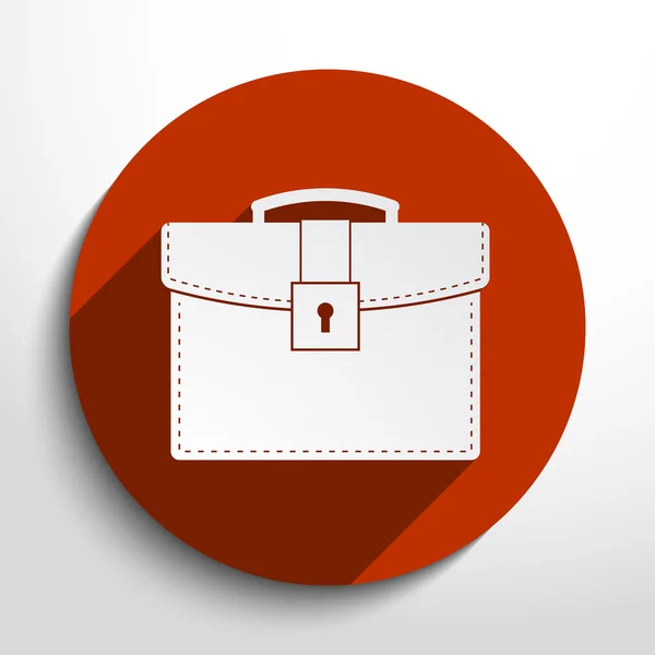 Vector school bag icon — Stock Vector