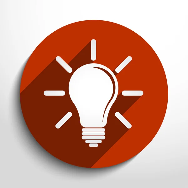 Vector idea bulb icon — Stock Vector