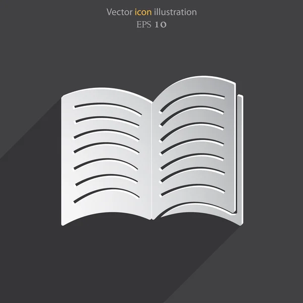 Icona del libro vettoriale — Vettoriale Stock