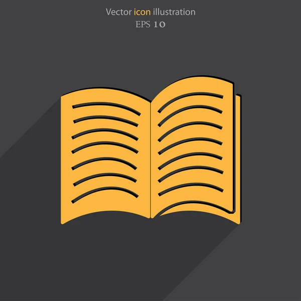 Vektor-Buch-Symbol — Stockvektor