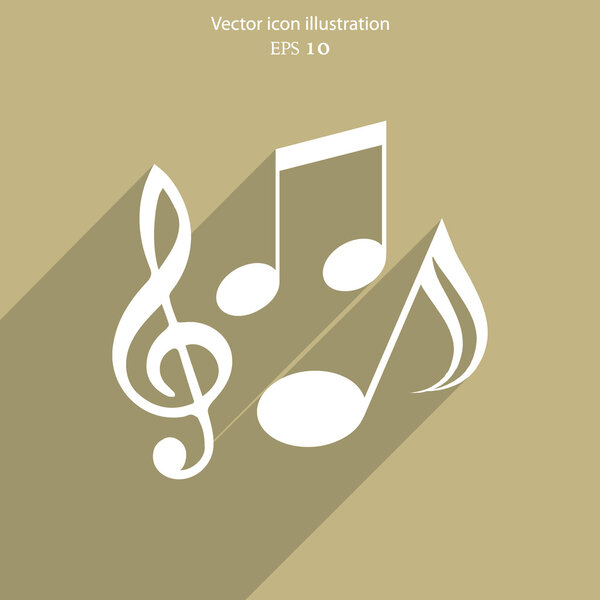 Vector music notes icon