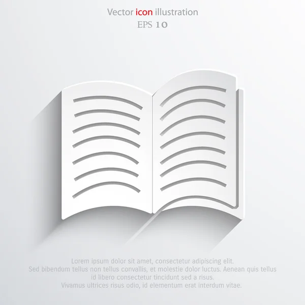 Icône du livre vectoriel — Image vectorielle
