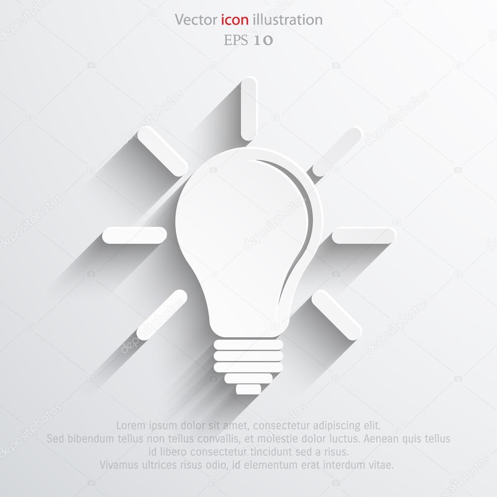 Vector idea bulb icon