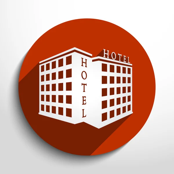 Ξενοδοχείο εικονίδιο του φορέα — Διανυσματικό Αρχείο