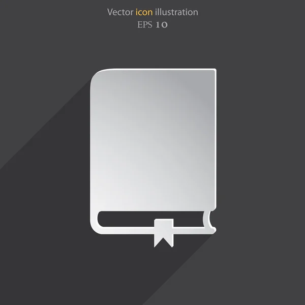 Vektor könyv-ikonra — Stock Vector