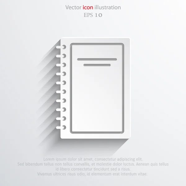 Icône du livre vectoriel — Image vectorielle