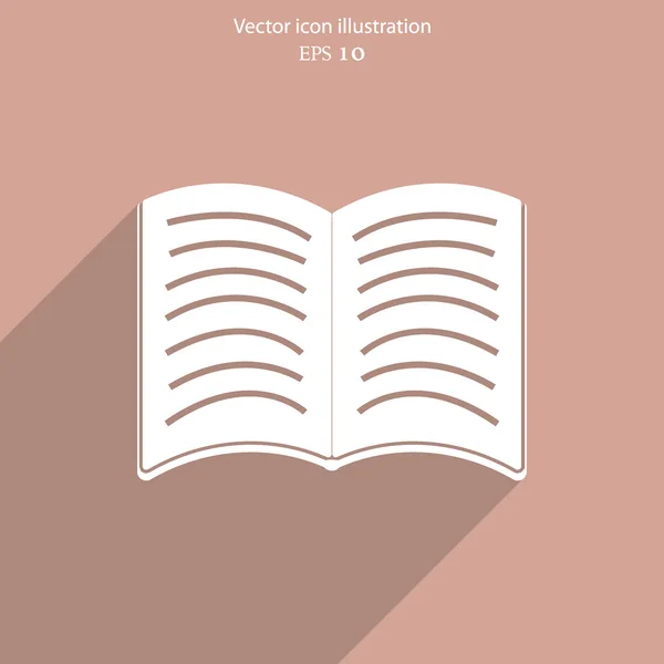 Ícone do livro vetorial — Vetor de Stock