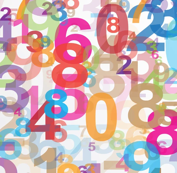 Abstract background with numbers — Stock Vector