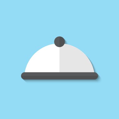 Vektör Restoran cloche web simgesi