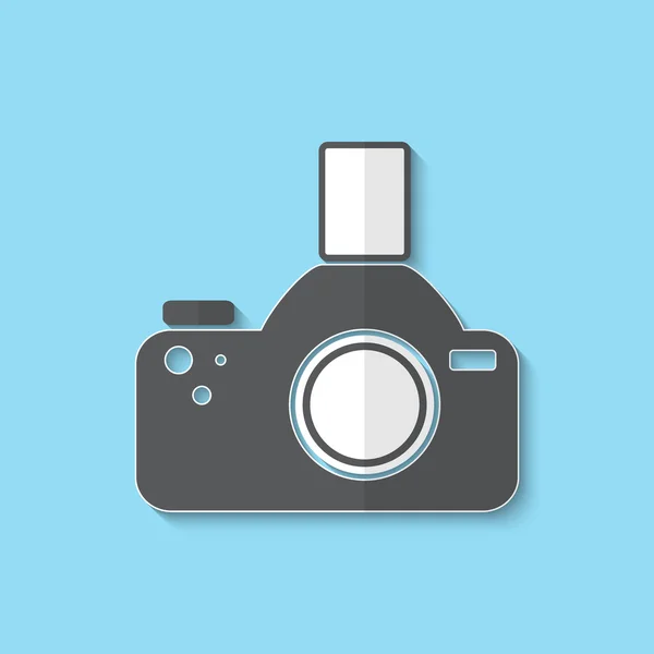 Vector web foto camera-pictogram — Stockvector