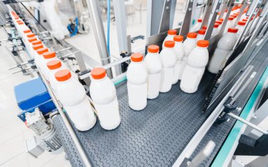 Süt şişeleme makinesi, endüstriyel ekipman süt fabrikası