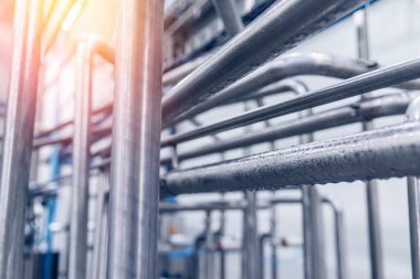 Endüstriyel otomasyon fabrikası yiyecek ekipmanları.