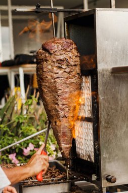Mexico City 'deki Trompo de Carne Meksika Tacos al Pastor