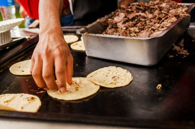 Meksika Tacos al Pastor Meksiko şehrinde
