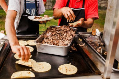 Meksika Tacos al Pastor Meksiko şehrinde
