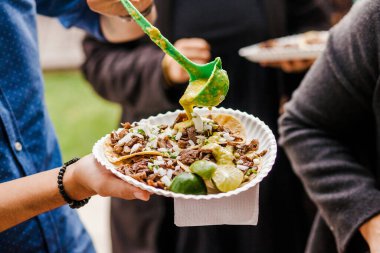 Meksika Tacos al Pastor Meksiko şehrinde