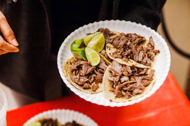 Meksika Tacos al Pastor Meksiko şehrinde
