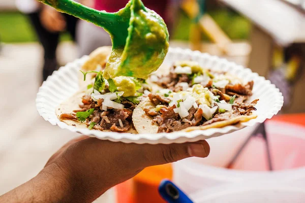 Tacos Mexicanos Pastor Ciudad México —  Fotos de Stock